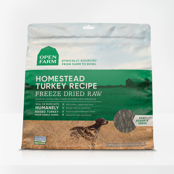 Open Farm Freeze Dried Raw Dog Food - Homestead Turkey